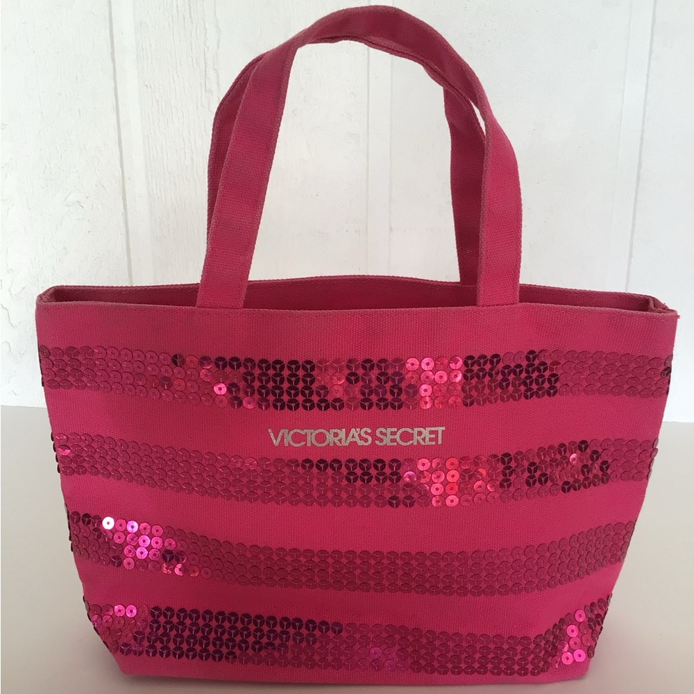 Victoria's Secret Pink Sequin mini Tote Bag